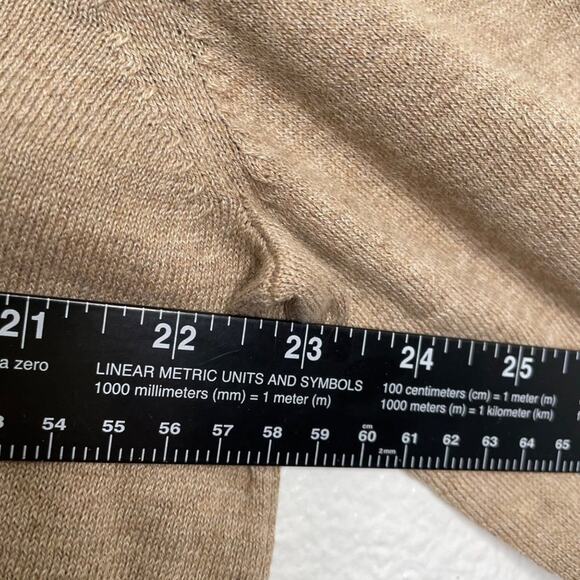 Old Navy Mens Sweater Size L Light Brown Long Sleeve V-Neck Pullover Casual - Picture 6 of 15